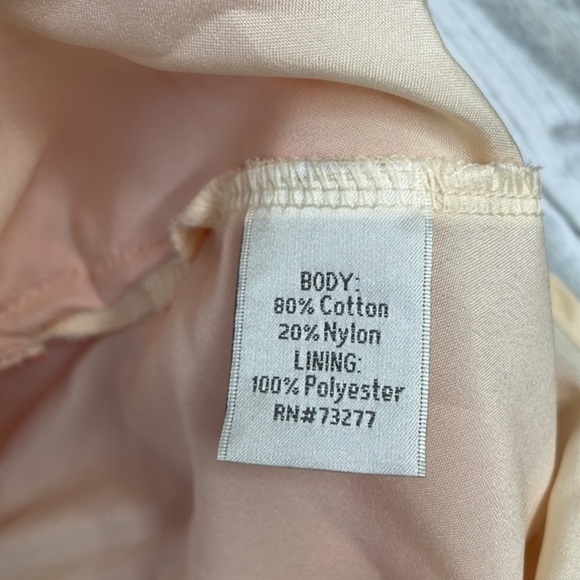 Lauren Conrad Coral & Cream Colored Sleeveless Midi Dress.Keyhole Back. Side Zip - Picture 12 of 14